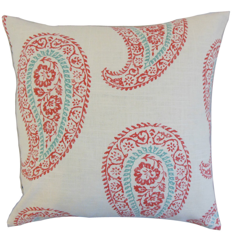 The Pillow Collection Neith Paisley Throw Pillow Wayfair